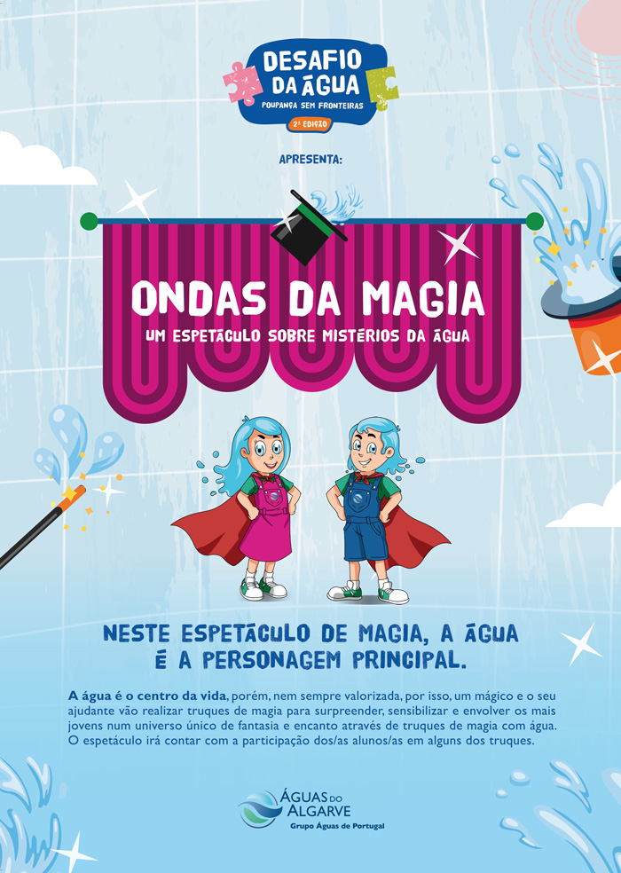 Desafio da Água-cartaz Ondas de Magia