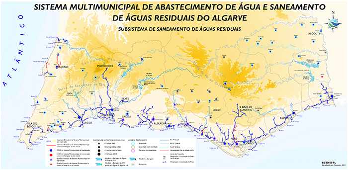 Mapa do Sistema de Saneamento