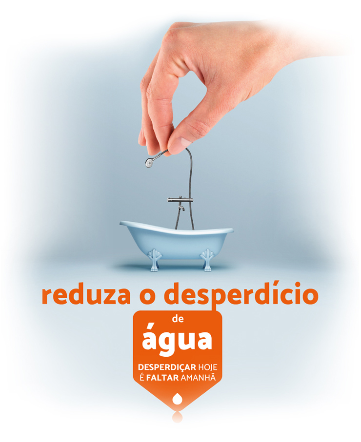 Reduza o desperdício de água