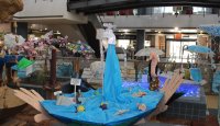 Exposição a Água e o Mar para mim, no mercado de Faro